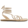 image:imageDREAM PAIRS Laceup Gladiator Sandals Strappy Dressy Summer Flat Sandals for WomenNude