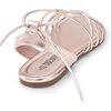 image:imageDREAM PAIRS Laceup Gladiator Sandals Strappy Dressy Summer Flat Sandals for WomenRose Goldpu