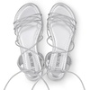 image:imageDREAM PAIRS Laceup Gladiator Sandals Strappy Dressy Summer Flat Sandals for WomenSilver