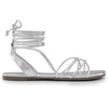 image:imageDREAM PAIRS Laceup Gladiator Sandals Strappy Dressy Summer Flat Sandals for WomenSilver
