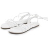 image:imageDREAM PAIRS Laceup Gladiator Sandals Strappy Dressy Summer Flat Sandals for WomenWhite