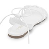 image:imageDREAM PAIRS Laceup Gladiator Sandals Strappy Dressy Summer Flat Sandals for WomenWhite