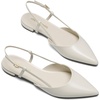 image:imageDREAM PAIRS Slingback Flats for Women PointedToe Elegant Womens Ballet Flats with Buckle Strap Classic Low Heel Dress Shoes for Casual Work Office PartyBeige
