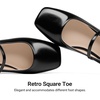 image:imageDREAM PAIRS Women Square Toe Mary Jane Ballet Flats Square Toe Low Heel Dress Shoes Comfortable Dress Shoes for Office Wedding DailyBlack
