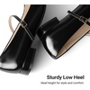 image:imageDREAM PAIRS Women Square Toe Mary Jane Ballet Flats Square Toe Low Heel Dress Shoes Comfortable Dress Shoes for Office Wedding DailyBlack