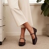 image:imageDREAM PAIRS Women Square Toe Mary Jane Ballet Flats Square Toe Low Heel Dress Shoes Comfortable Dress Shoes for Office Wedding DailyBrown