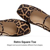 image:imageDREAM PAIRS Women Square Toe Mary Jane Ballet Flats Square Toe Low Heel Dress Shoes Comfortable Dress Shoes for Office Wedding DailyLeopard