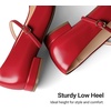 image:imageDREAM PAIRS Women Square Toe Mary Jane Ballet Flats Square Toe Low Heel Dress Shoes Comfortable Dress Shoes for Office Wedding DailyRed