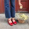 image:imageDREAM PAIRS Women Square Toe Mary Jane Ballet Flats Square Toe Low Heel Dress Shoes Comfortable Dress Shoes for Office Wedding DailyRed