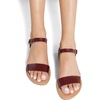image:imageDREAM PAIRS Womens Ankle Strap Flat Sandals Open Toes One Band Buckle Summer Dressy SandalsBrownpu