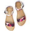 image:imageDREAM PAIRS Womens Ankle Strap Flat Sandals Open Toes One Band Buckle Summer Dressy SandalsFloral