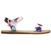 image:imageDREAM PAIRS Womens Ankle Strap Flat Sandals Open Toes One Band Buckle Summer Dressy SandalsFloral