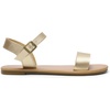 image:imageDREAM PAIRS Womens Ankle Strap Flat Sandals Open Toes One Band Buckle Summer Dressy SandalsGold