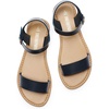 image:imageDREAM PAIRS Womens Ankle Strap Flat Sandals Open Toes One Band Buckle Summer Dressy SandalsNavy