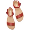 image:imageDREAM PAIRS Womens Ankle Strap Flat Sandals Open Toes One Band Buckle Summer Dressy SandalsRed