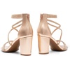 image:imageDREAM PAIRS Womens Chunky Block Heel Sandals Open Toe Ankle Strap Dress Shoes Comfortable Wedding Guest Heels for Party Prom and Formal EventsChampagnepu