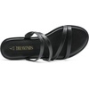 image:imageDREAM PAIRS Womens Clear Studded Rhinestone Slide Sandals Slip on Open Toe Cute Flat Sandals for SummerBlackpu