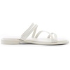 image:imageDREAM PAIRS Womens Clear Studded Rhinestone Slide Sandals Slip on Open Toe Cute Flat Sandals for SummerWhitepu