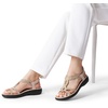 image:imageDREAM PAIRS Womens Comfort Dressy Rhinestone Summer Beach Sandals Slipon Flat Walking Orthopedic Sandals with Elastica Back StrapGold