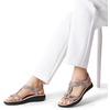 image:imageDREAM PAIRS Womens Comfort Dressy Rhinestone Summer Beach Sandals Slipon Flat Walking Orthopedic Sandals with Elastica Back StrapGrey