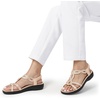 image:imageDREAM PAIRS Womens Comfort Dressy Rhinestone Summer Beach Sandals Slipon Flat Walking Orthopedic Sandals with Elastica Back StrapNude