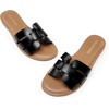 image:imageDREAM PAIRS Womens Dressy Slide Sandals Slipon Comfortable Slides Fashion Casual Open Toe Summer Beach SandalsBlack