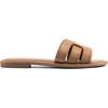 image:imageDREAM PAIRS Womens Dressy Slide Sandals Slipon Comfortable Slides Fashion Casual Open Toe Summer Beach SandalsBrownraffia