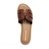 image:imageDREAM PAIRS Womens Dressy Slide Sandals Slipon Comfortable Slides Fashion Casual Open Toe Summer Beach SandalsDark Brown