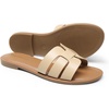 image:imageDREAM PAIRS Womens Dressy Slide Sandals Slipon Comfortable Slides Fashion Casual Open Toe Summer Beach SandalsNudepu