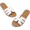image:imageDREAM PAIRS Womens Dressy Slide Sandals Slipon Comfortable Slides Fashion Casual Open Toe Summer Beach SandalsWhite