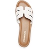 image:imageDREAM PAIRS Womens Dressy Slide Sandals Slipon Comfortable Slides Fashion Casual Open Toe Summer Beach SandalsWhite