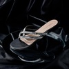 image:imageDREAM PAIRS Womens Fashion Rhinestones Design Slides Sandals Dress Daily Flat Sandals for SummerBlack