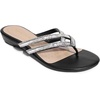 image:imageDREAM PAIRS Womens Fashion Rhinestones Design Slides Sandals Dress Daily Flat Sandals for SummerBlack