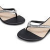image:imageDREAM PAIRS Womens Fashion Rhinestones Design Slides Sandals Dress Daily Flat Sandals for SummerBlack Glitter