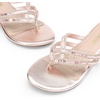 image:imageDREAM PAIRS Womens Fashion Rhinestones Design Slides Sandals Dress Daily Flat Sandals for SummerChampagneGoldpu