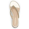 image:imageDREAM PAIRS Womens Fashion Rhinestones Design Slides Sandals Dress Daily Flat Sandals for SummerGold Glitter