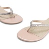 image:imageDREAM PAIRS Womens Fashion Rhinestones Design Slides Sandals Dress Daily Flat Sandals for SummerNude