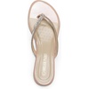 image:imageDREAM PAIRS Womens Fashion Rhinestones Design Slides Sandals Dress Daily Flat Sandals for SummerNude