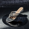 image:imageDREAM PAIRS Womens Fashion Rhinestones Design Slides Sandals Dress Daily Flat Sandals for SummerSilver