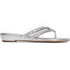 image:imageDREAM PAIRS Womens Fashion Rhinestones Design Slides Sandals Dress Daily Flat Sandals for SummerSilver