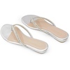 image:imageDREAM PAIRS Womens Fashion Rhinestones Design Slides Sandals Dress Daily Flat Sandals for SummerSilver Glitter