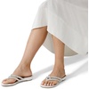 image:imageDREAM PAIRS Womens Fashion Rhinestones Design Slides Sandals Dress Daily Flat Sandals for SummerWhite