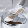 image:imageDREAM PAIRS Womens Fashion Rhinestones Design Slides Sandals Dress Daily Flat Sandals for SummerWhite