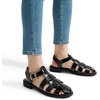 image:imageDREAM PAIRS Womens Fisherman Gladiator Braided Flat Sandal Cute Woven Strappy Closed Toe Shoes for SummerBlackpat