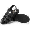 image:imageDREAM PAIRS Womens Fisherman Gladiator Braided Flat Sandal Cute Woven Strappy Closed Toe Shoes for SummerBlackpu