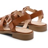 image:imageDREAM PAIRS Womens Fisherman Gladiator Braided Flat Sandal Cute Woven Strappy Closed Toe Shoes for SummerBrownpu