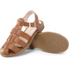 image:imageDREAM PAIRS Womens Fisherman Gladiator Braided Flat Sandal Cute Woven Strappy Closed Toe Shoes for SummerBrownpu
