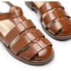 image:imageDREAM PAIRS Womens Fisherman Gladiator Braided Flat Sandal Cute Woven Strappy Closed Toe Shoes for SummerDark Brown