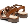 image:imageDREAM PAIRS Womens Fisherman Gladiator Braided Flat Sandal Cute Woven Strappy Closed Toe Shoes for SummerDark Brown