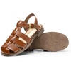 image:imageDREAM PAIRS Womens Fisherman Gladiator Braided Flat Sandal Cute Woven Strappy Closed Toe Shoes for SummerDark Brown